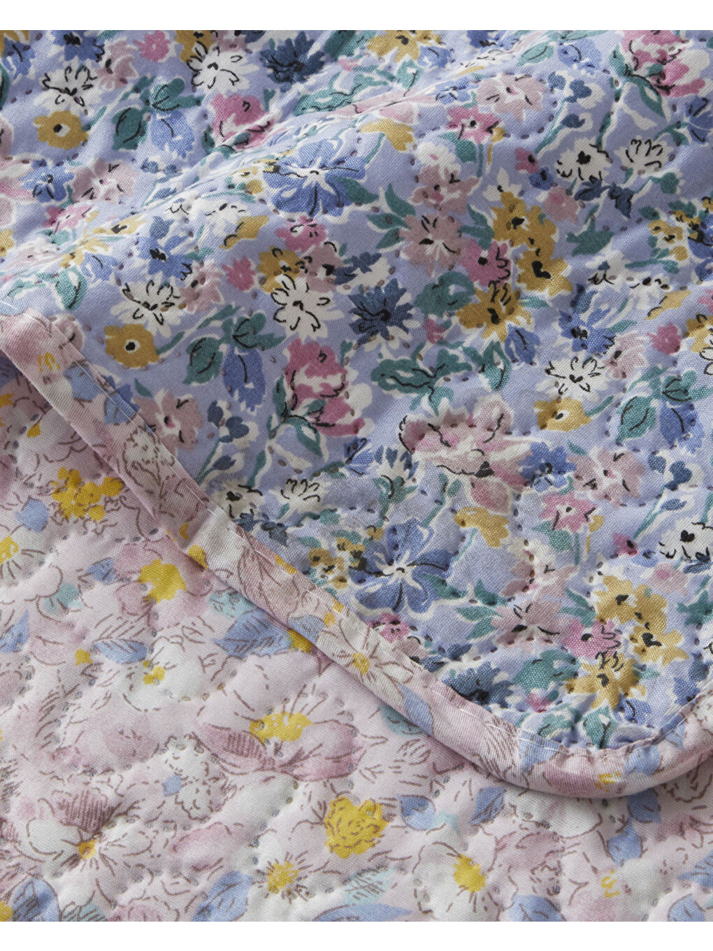 Lumira Fiorito King Size Çok Amaçlı Örtü 220x240 cm Açık Mavi-3