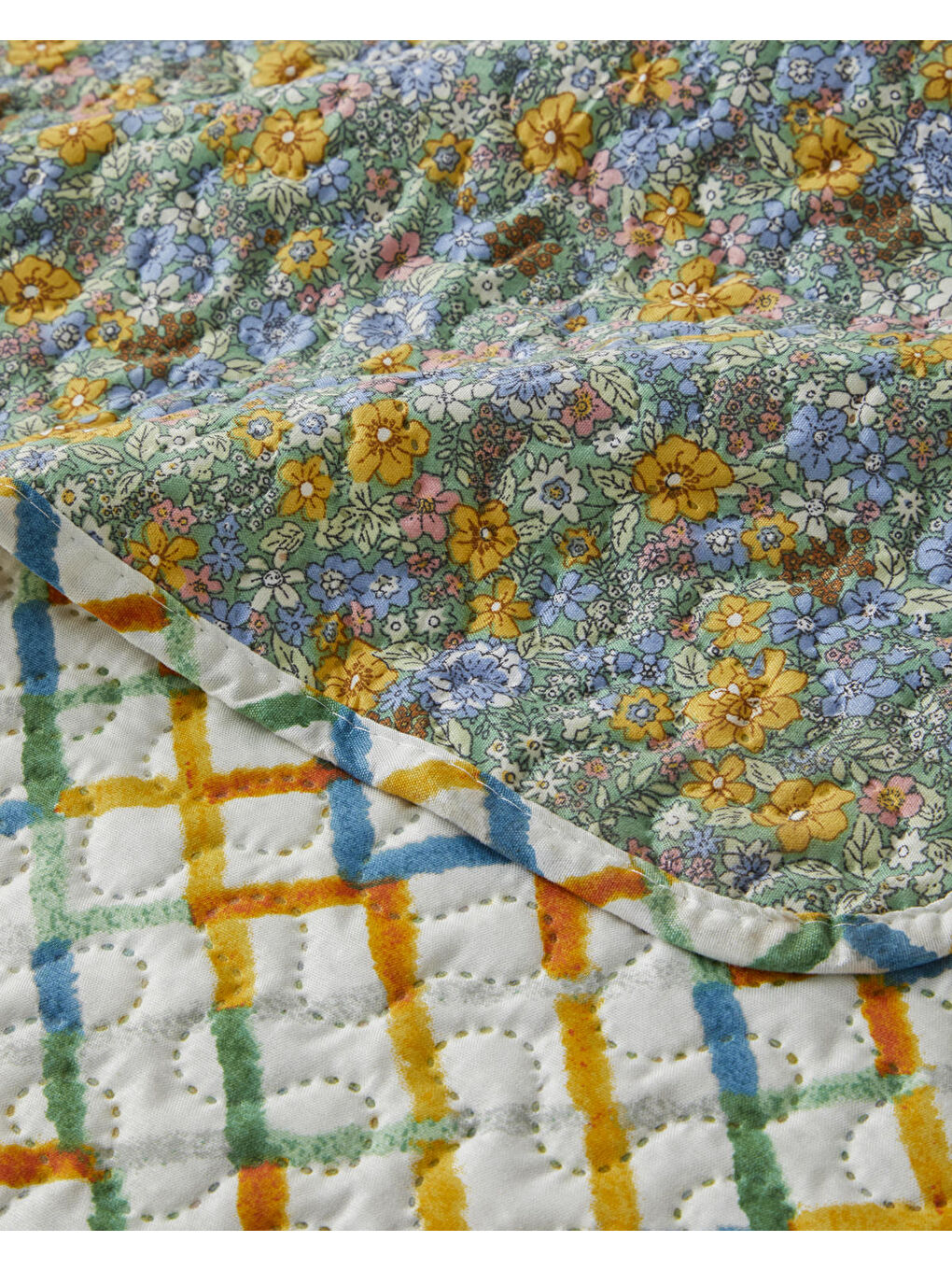 Bloom Rhombus King Size Çok Amaçlı Örtü 220x240 cm Yeşil-3