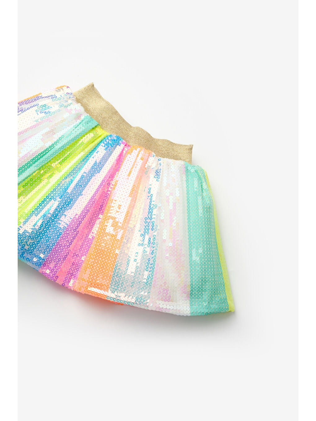 Karışık Çok Renkli Pullu Kız Çocuk Etek - Dena-5