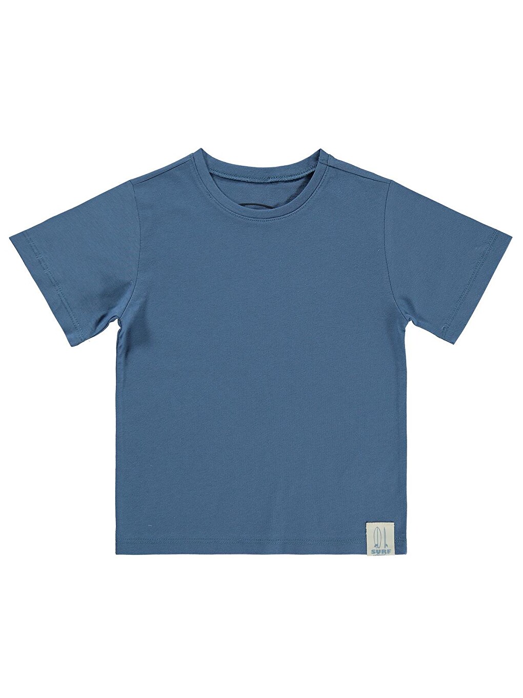 İndigo Boys Basic Surf Etiketli 2-5 Yaş Tişört - Mavi