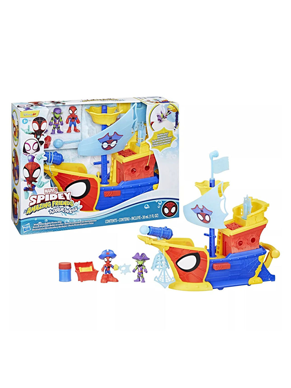 And His Amazing Friends Webs Ahoy Bubble Pirate Ship G0666