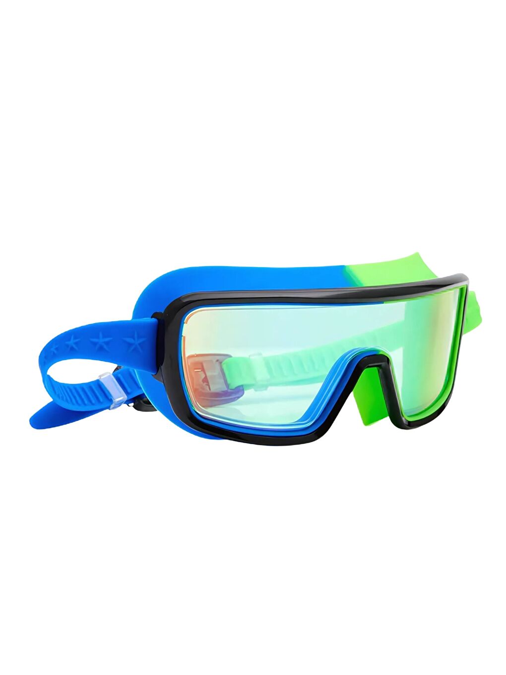Karışık Prismatic Cyborg Cyan Çocuk Deniz Gözlüğü-1