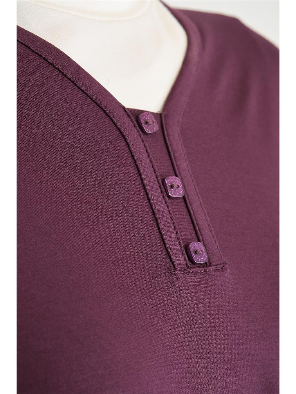 ARMİNE Bordo Penye 24Yd9043 Mürdüm - 3