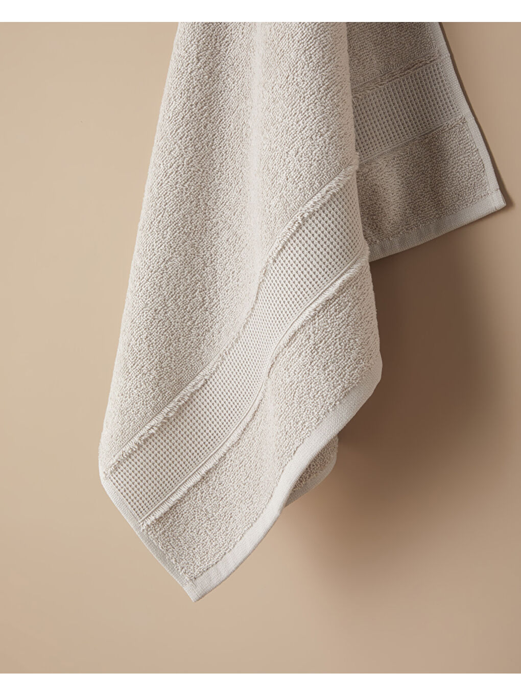 Pure Fresh Pamuk Yüz Havlusu 50x80 cm Bej-1