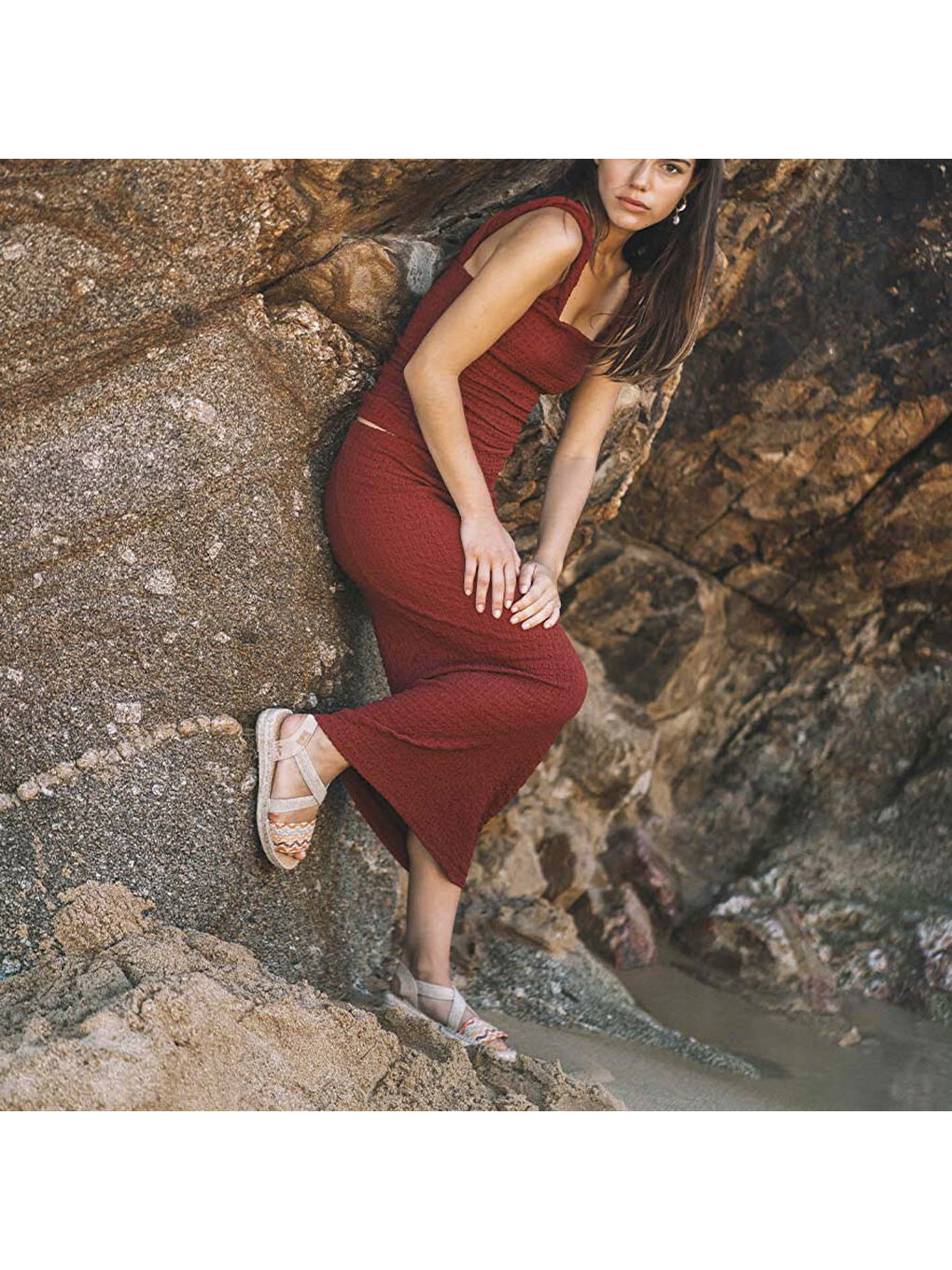 Kahverengi Kadın Sandalet Eider-RS Terracottan-4