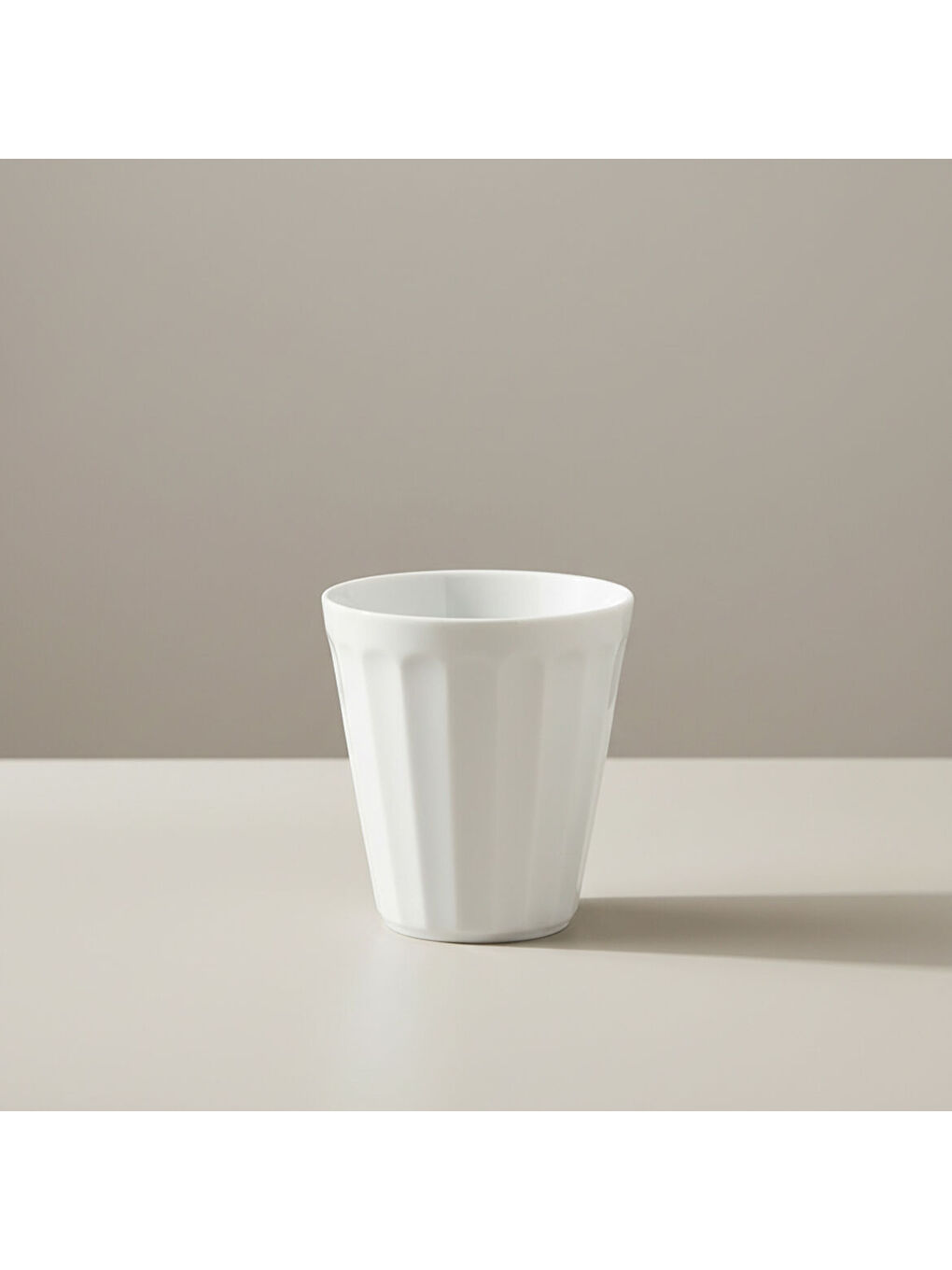 Ekru Güral 10 cm Rölyefli Çok Amaçlı Sunum Bardağı-4