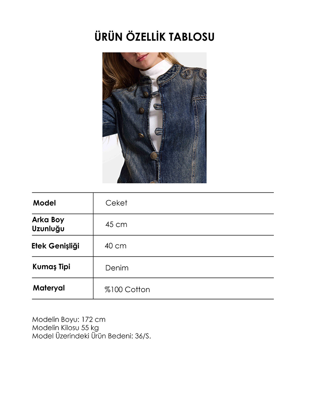 Mavi Kadın Koyu Jean 4w6-8 Kemer Boy Nakış Detaylı Tasarım Napolyon Denim Ceket-5