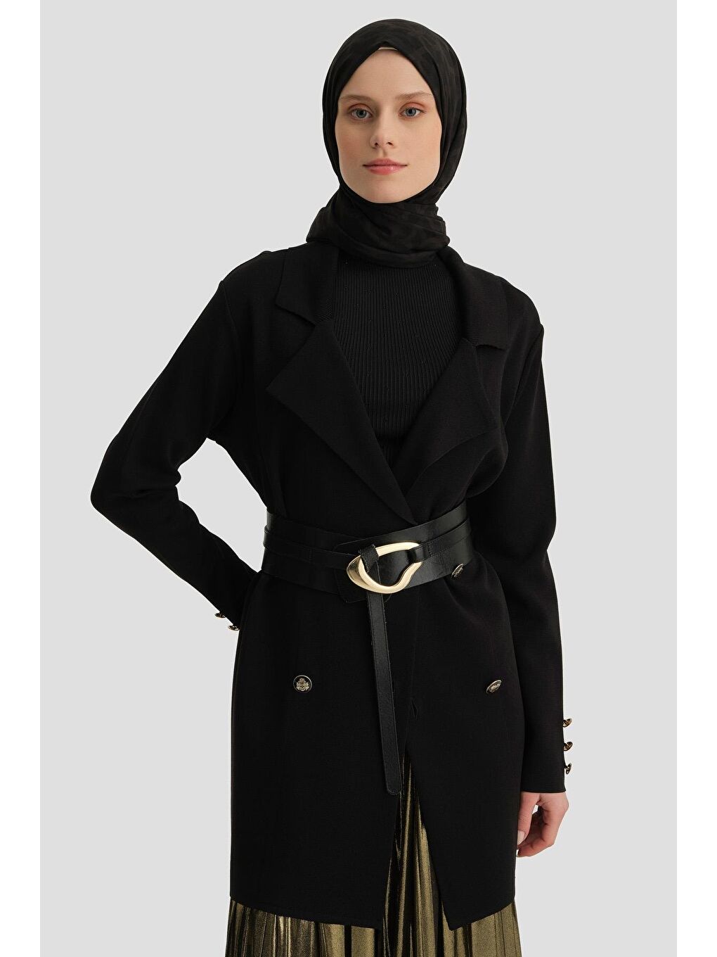 Triko Ceket 24Kd2006 Siyah-2