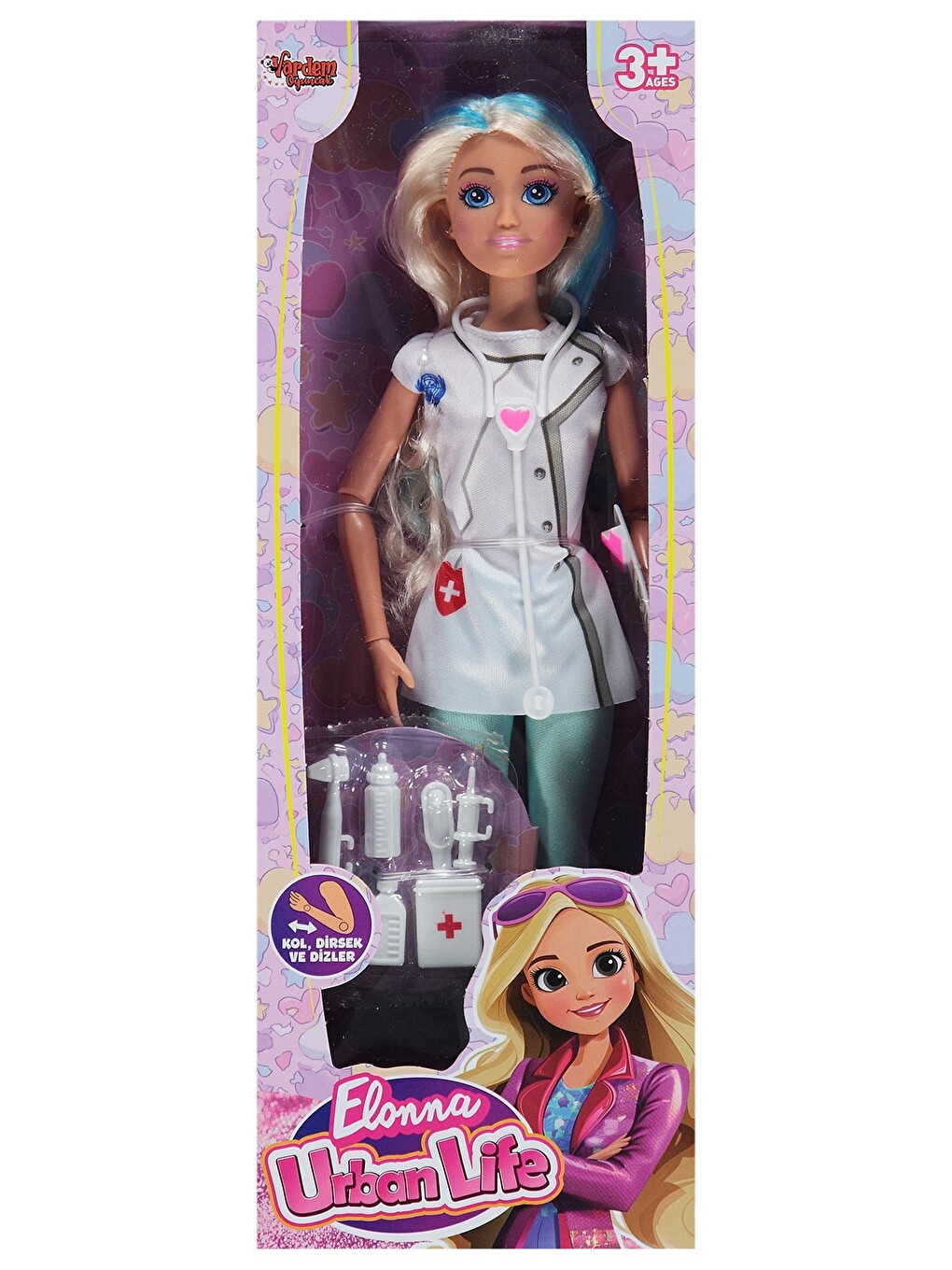 Kutulu 29 Cm 4 Asorti Aksesuarlı Bebek - Beyaz