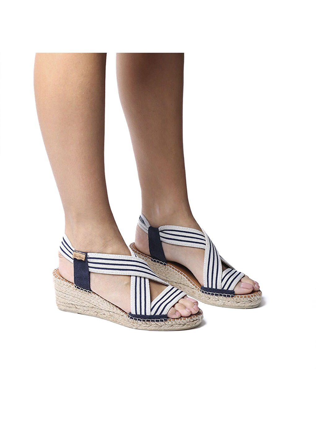 Lacivert Kadın Sandalet Tina Ecru-Navy (Cru-Mari)-3