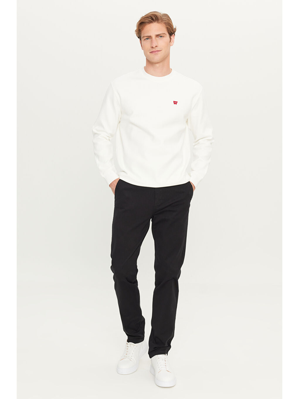 Slim Fit Dar Kesim  Normal Bel Dar Paça Siyah Chino Pantolon