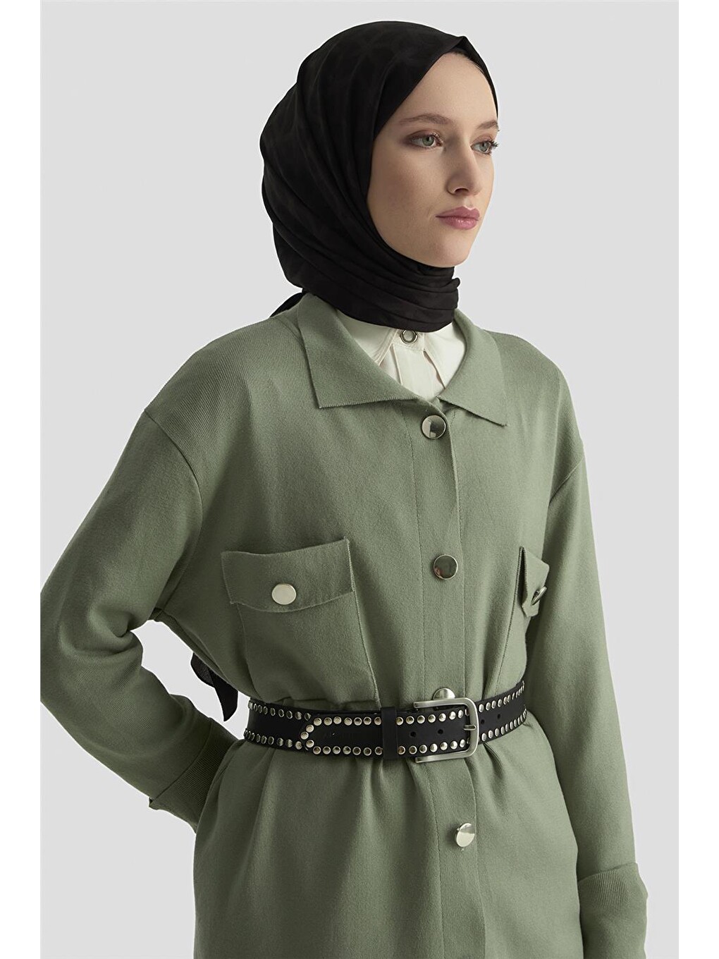 Yeşil Hırka 24kd4210 Çağla