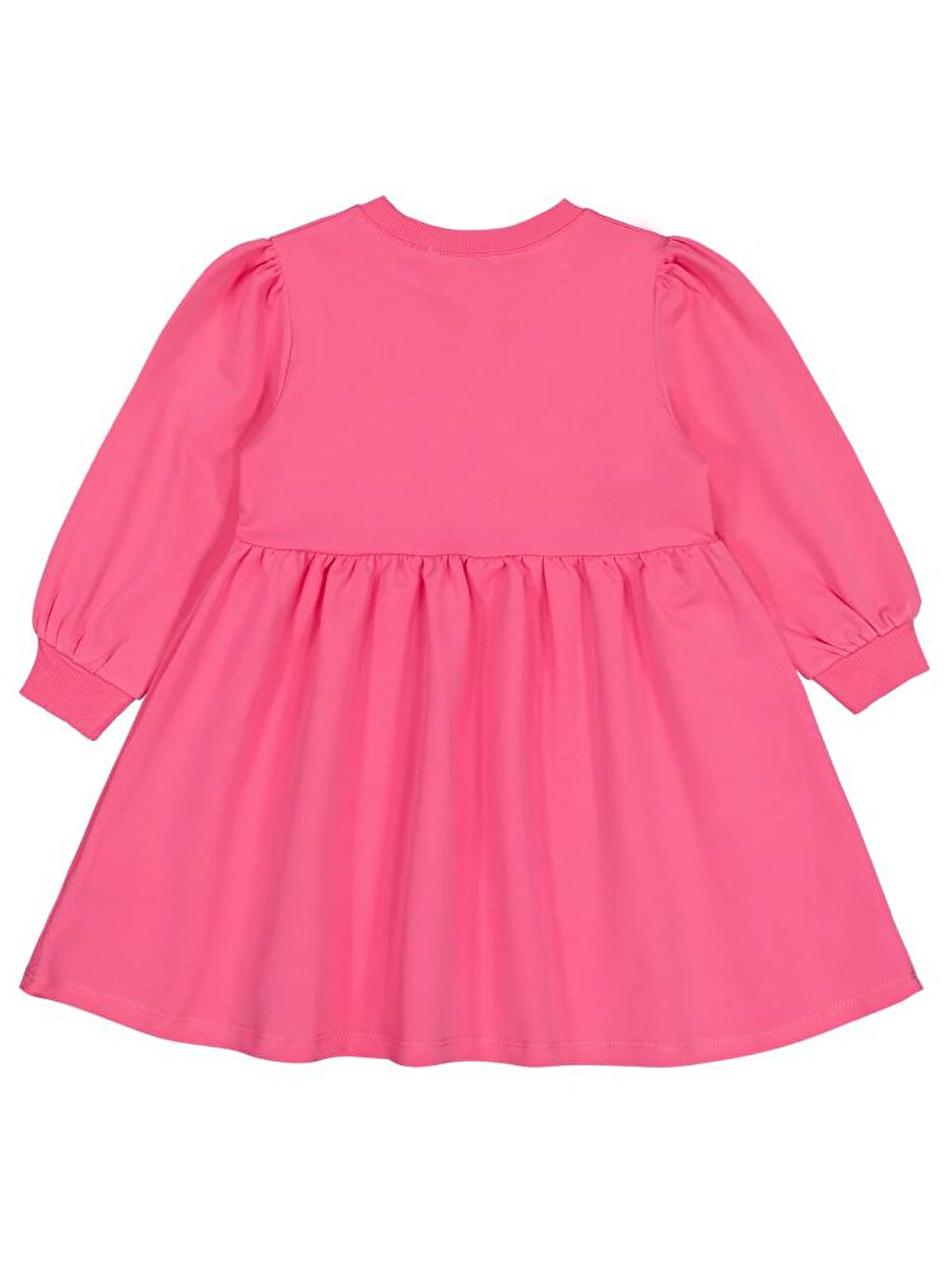 Pembe Girls Kalp Nakışlı 2-5 Yaş Elbise-1