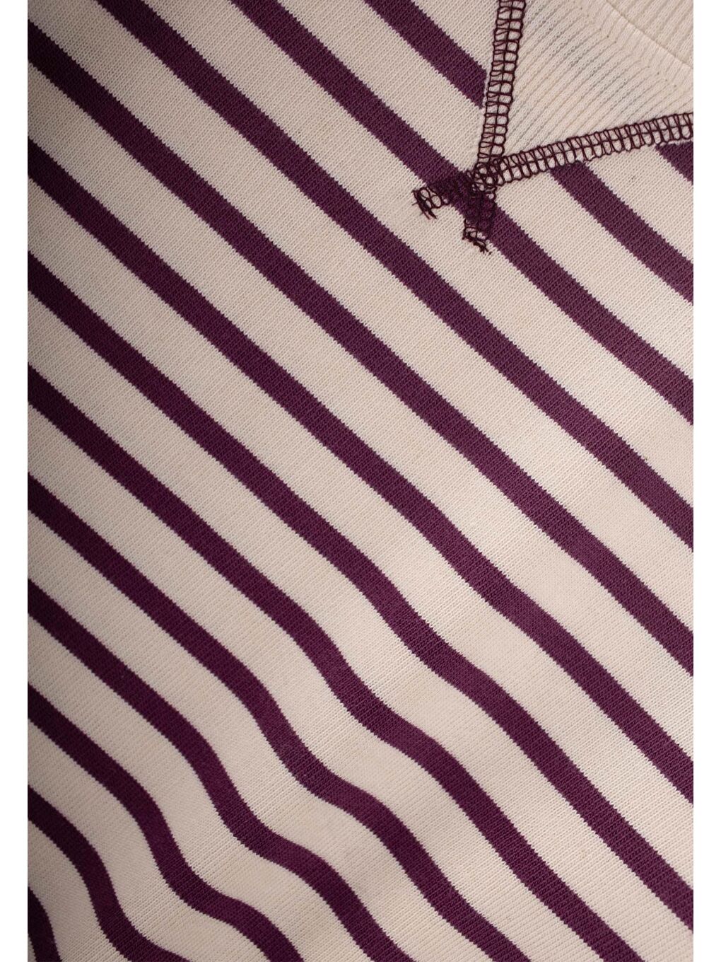 Çizgili Karyoka Detaylı Mevsimlik Sweat 2-12 Yaş Mürdüm-2