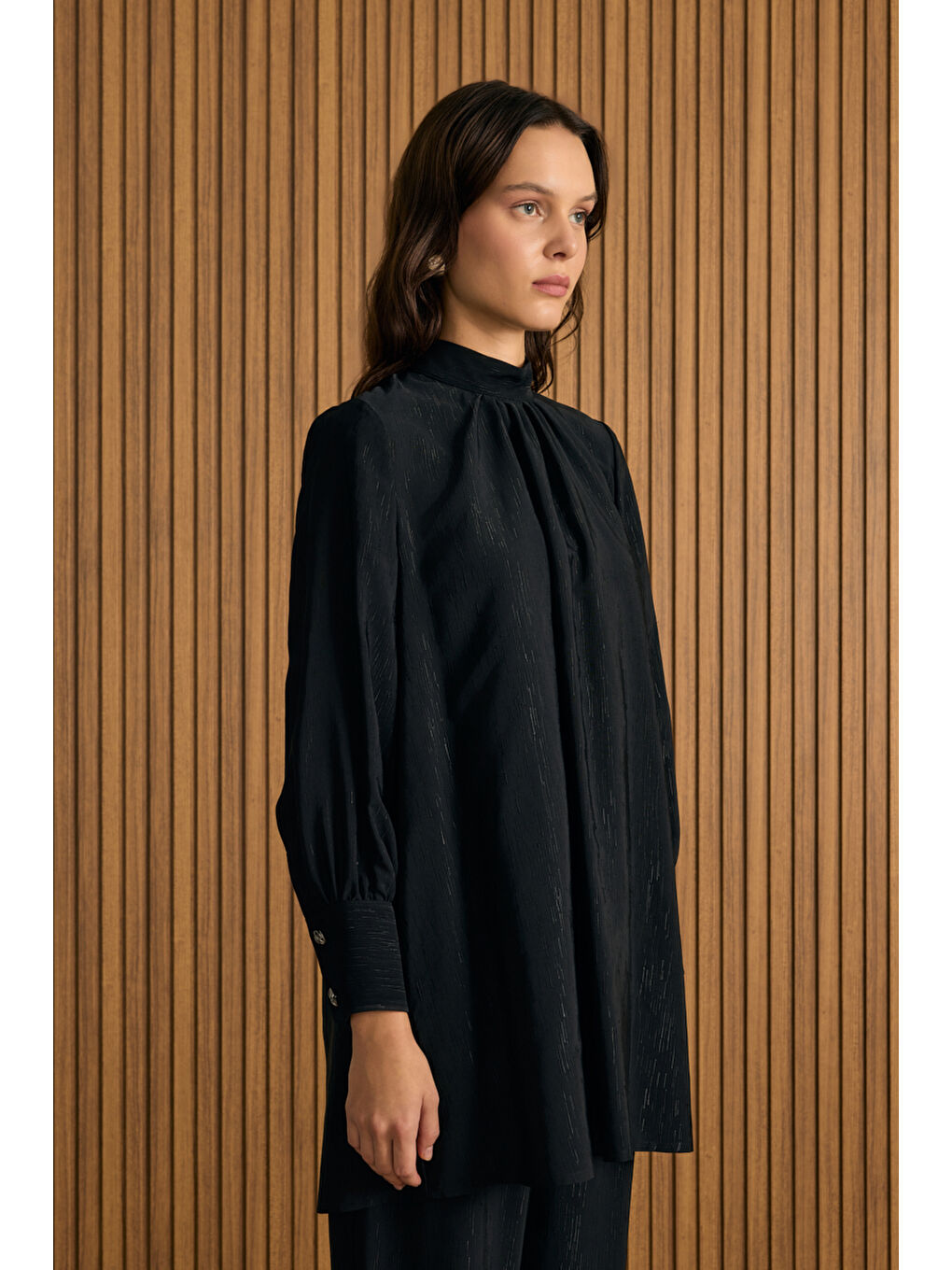 Siyah Çizgi Dokulu Viscon Takım-1