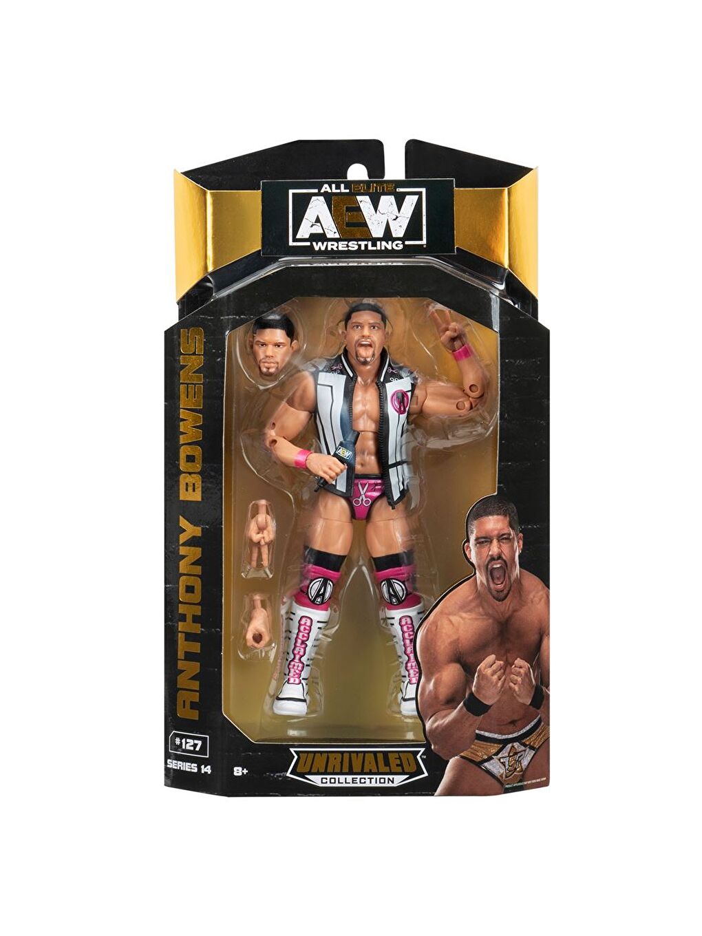 AEW Karakterleri Model Aksiyon Figürler S14 Anthony Bowens 127-4