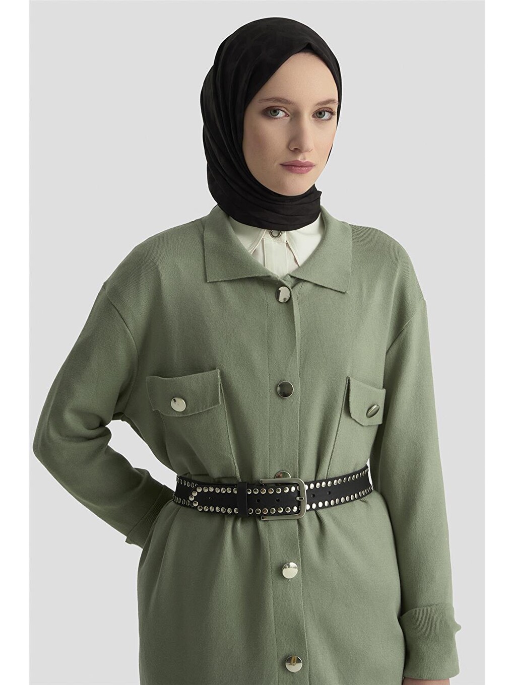 Yeşil Hırka 24kd4210 Çağla-2