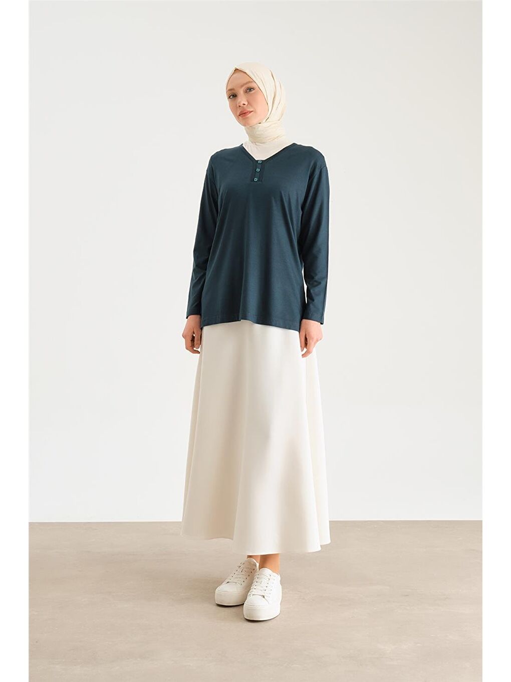 Yeşil Penye 24Yd9043 Petrol-1