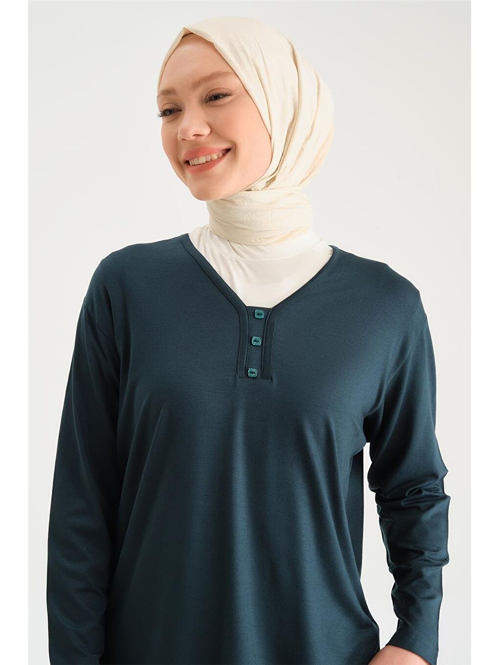 Yeşil Penye 24Yd9043 Petrol-2