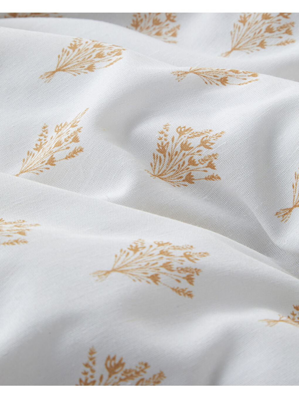 Sarı Petal Bouquet Kolay Ütülenir Çarşaflı Çift Kişilik Nevresim Takımı 200x220 cm Hardal-6