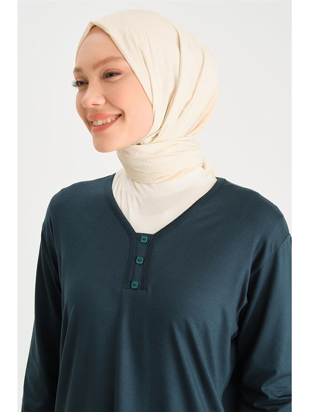 Yeşil Penye 24Yd9043 Petrol-3