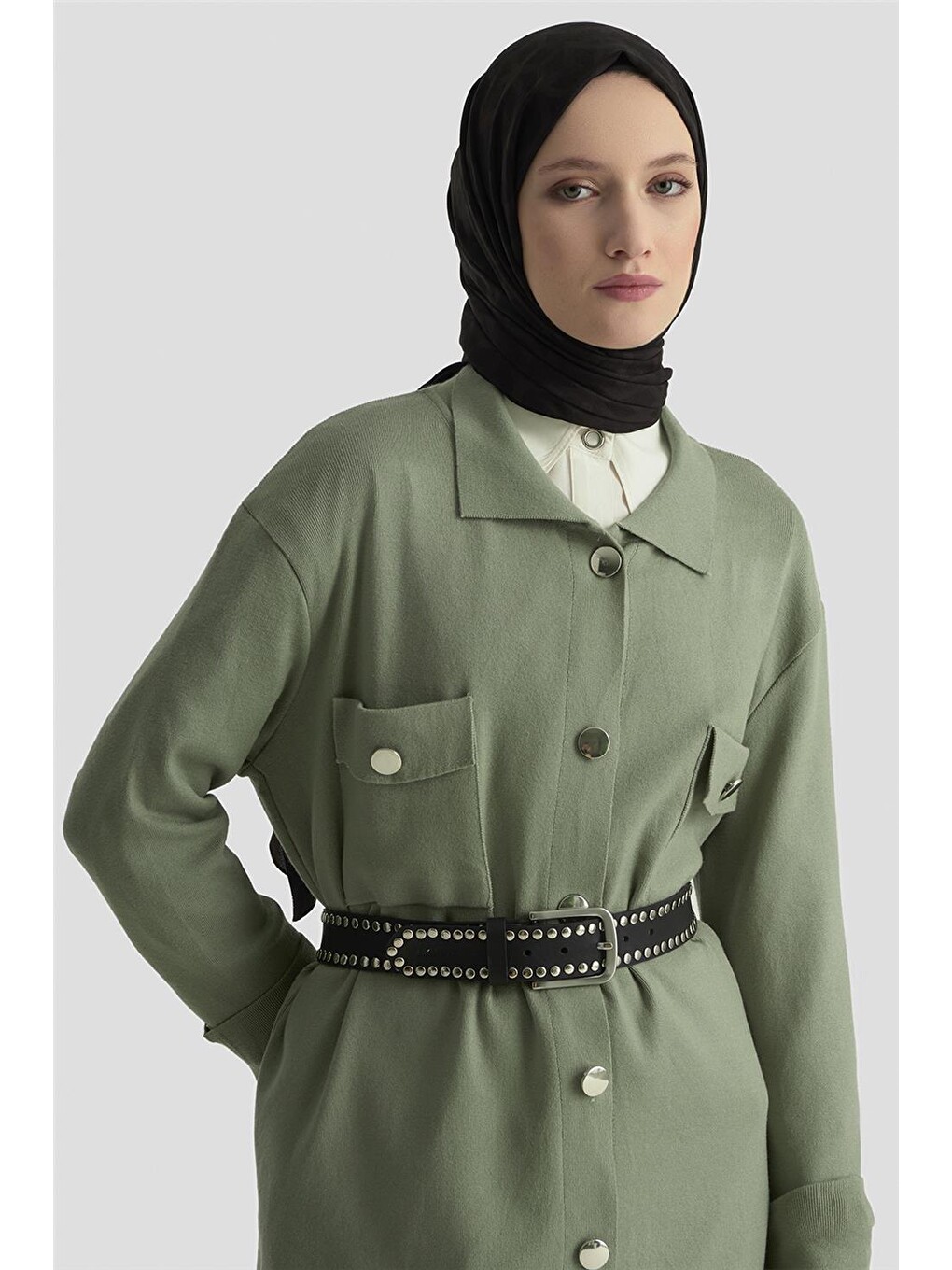 Yeşil Hırka 24kd4210 Çağla-3