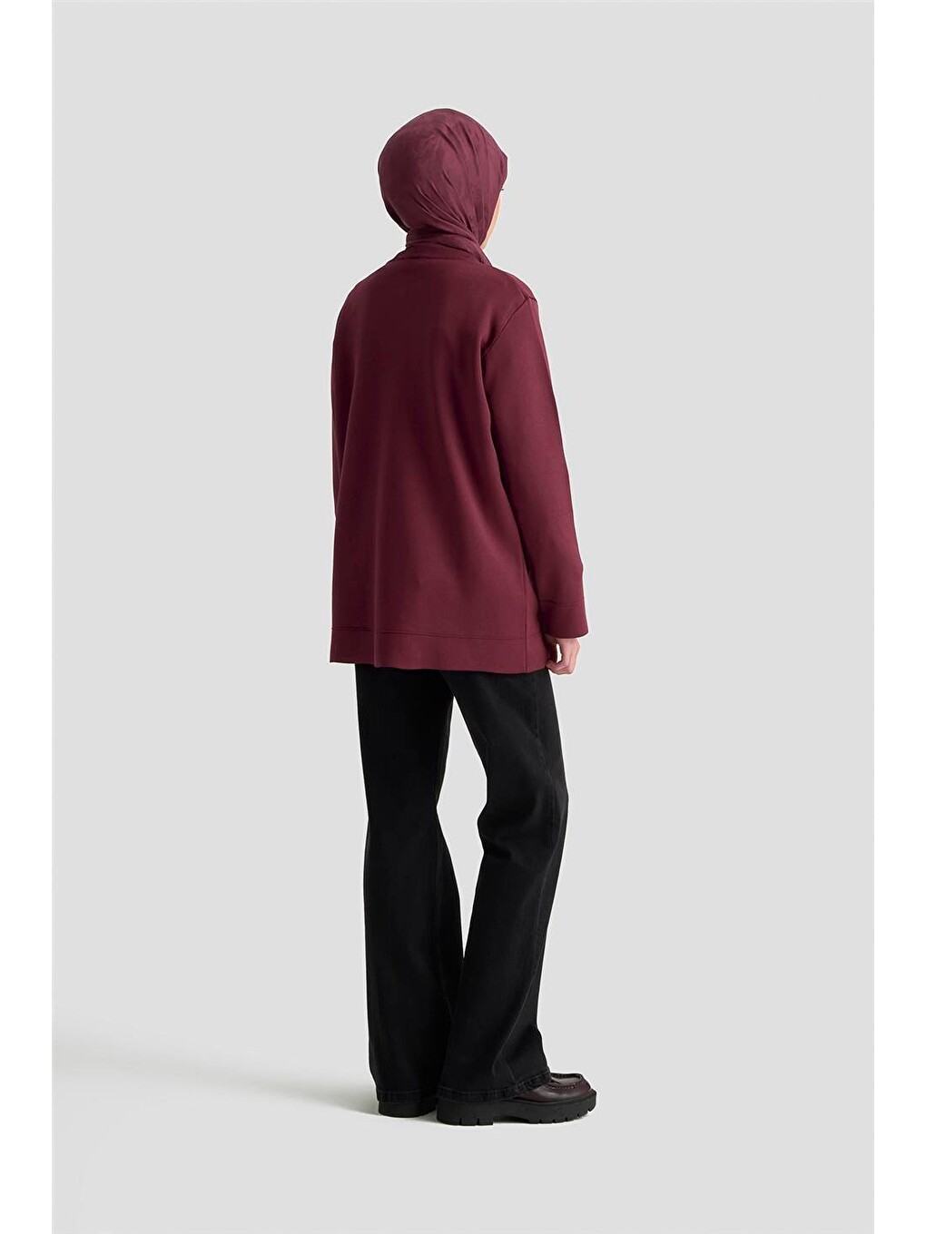 Trend Cepli Triko Hırka 25ktd4120 Bordo-4