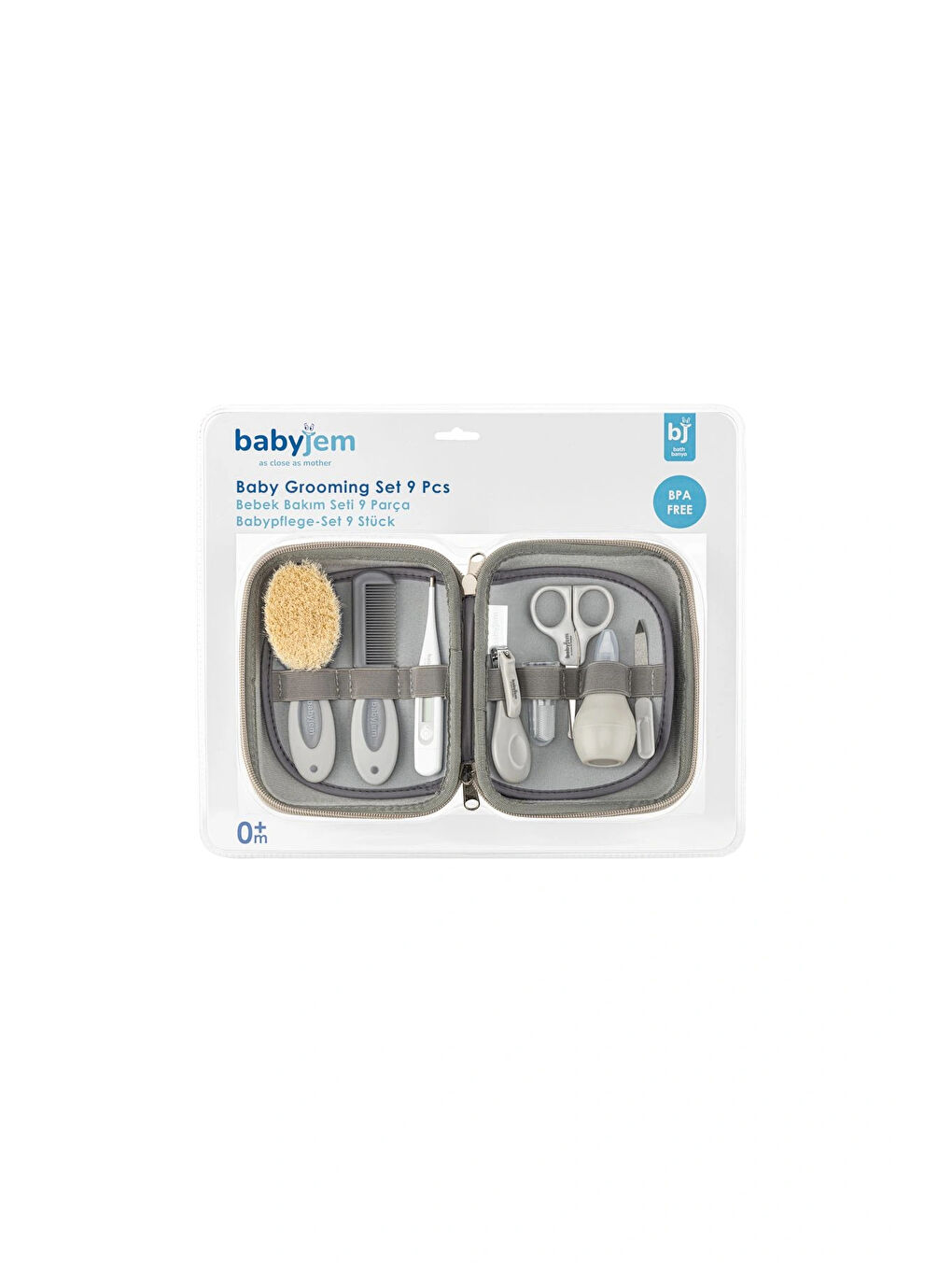 Gri Bebek Bakım Seti 9 Parça-4