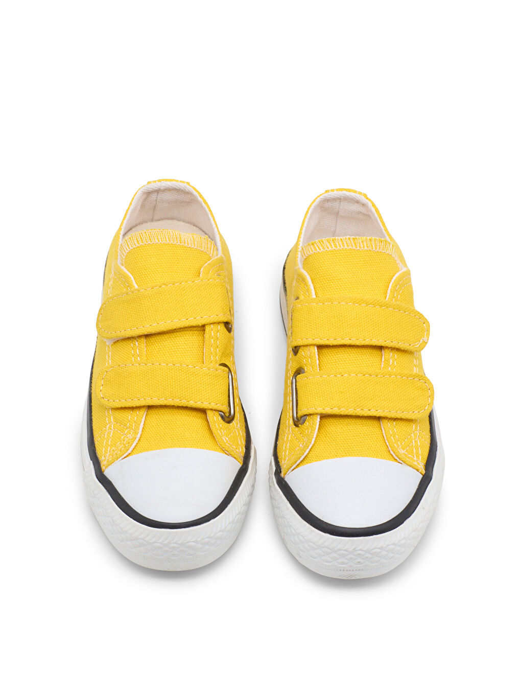 Çocuk Unisex Sarı Rahat Kalıp Çift Bantlı Ayakkabı-1