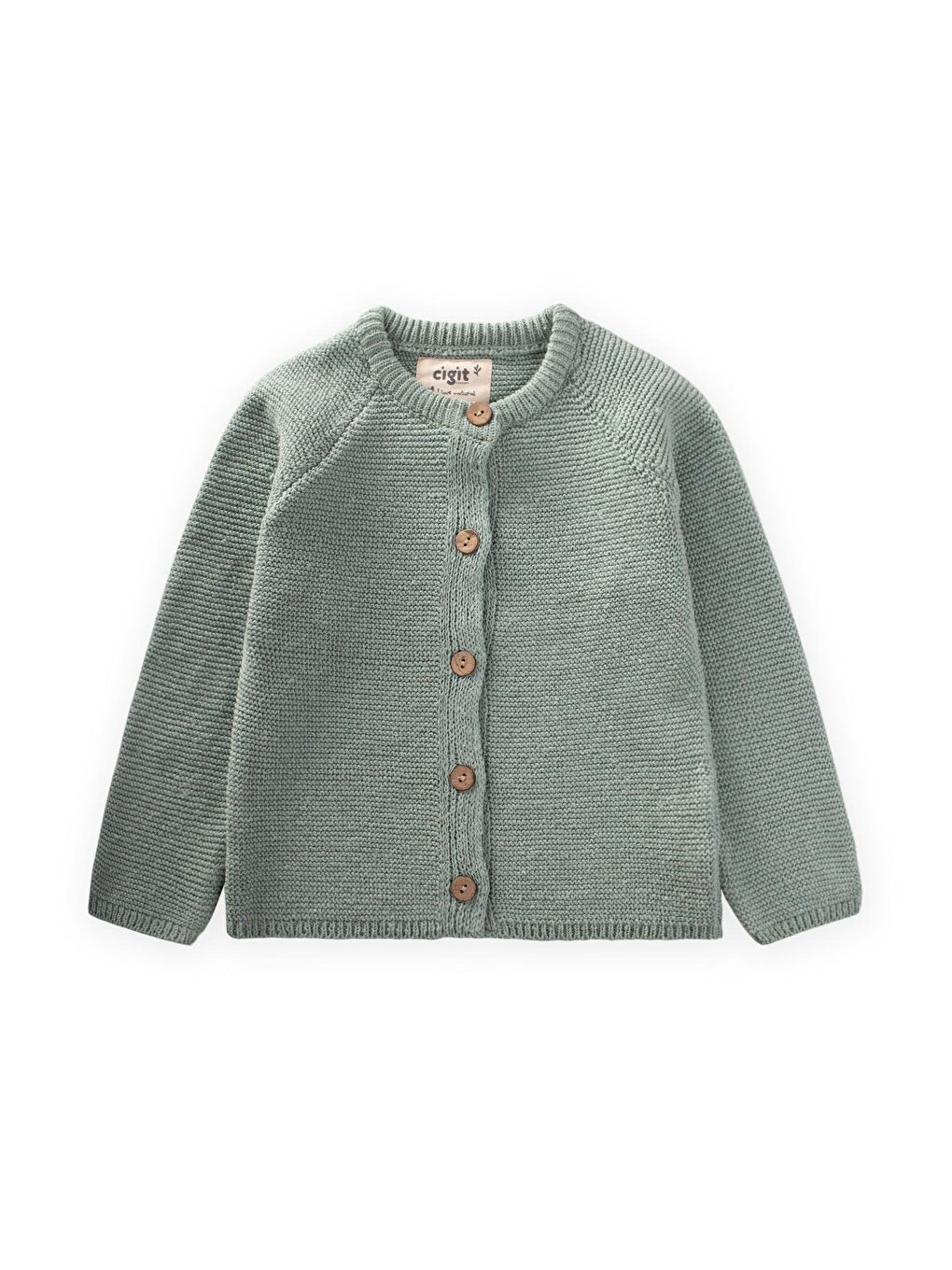 Links Triko Hırka 1-8 Yaş Mint Yeşili