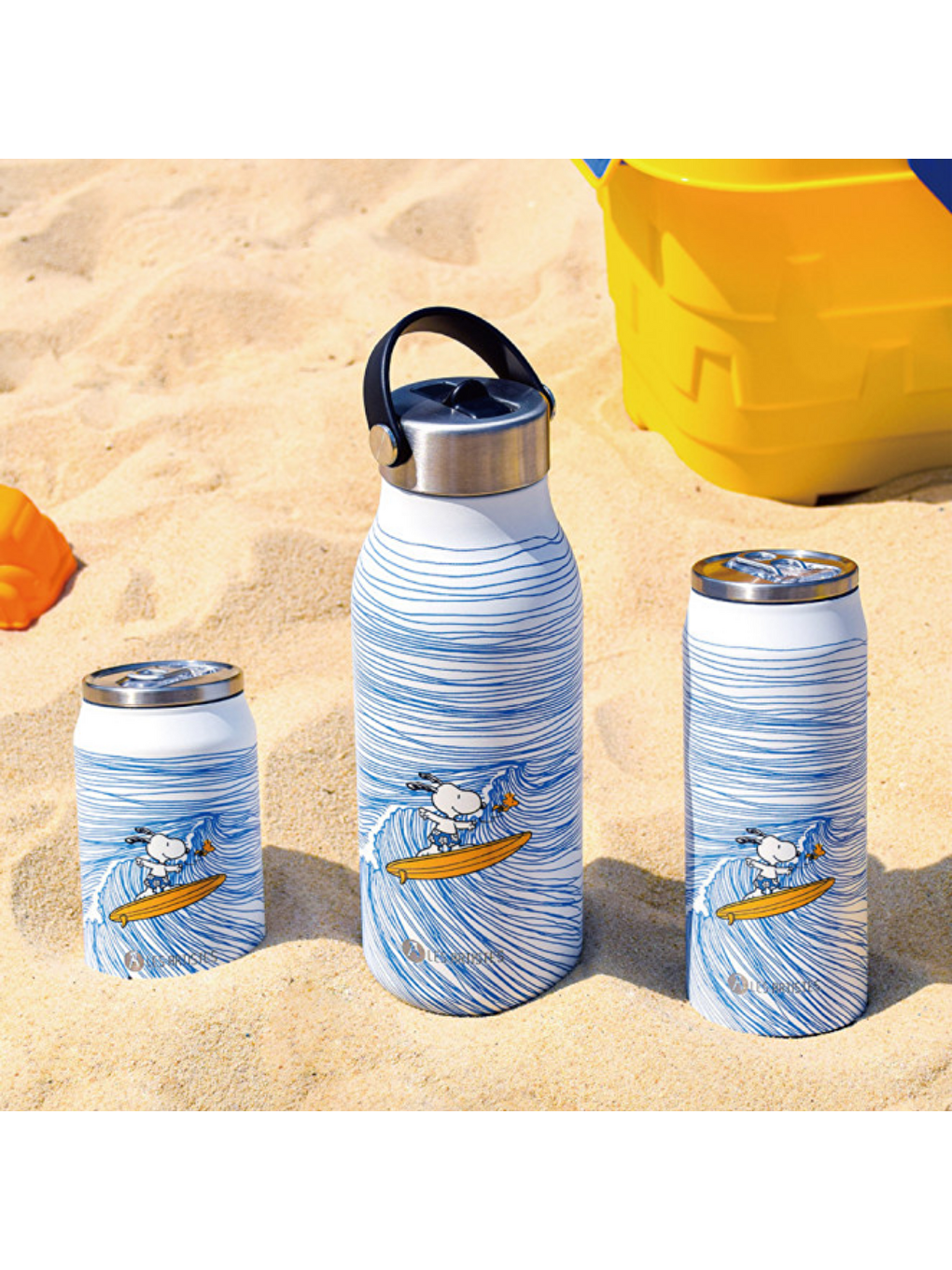 Karışık Isı Yalıtımlı Kutu Çelik Termos 500ml Surfing Snoopy-5