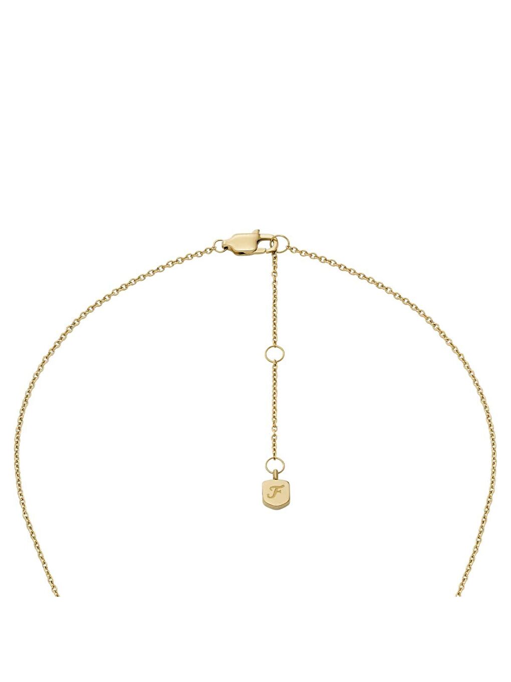 Sarı JF04881SET Kalpli Kadın Kolye ve Küpe Seti-3