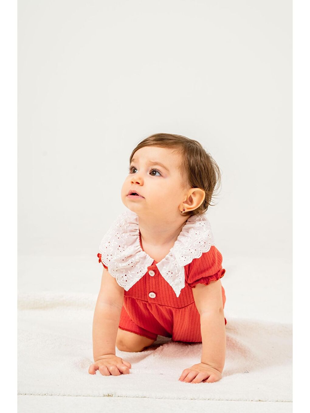 Fuşya Organik Tatlı Yenidoğan Fisto Yaka Detalı Çıt Çıt Kapatmalı Esnek Kız BebekTulumu-2