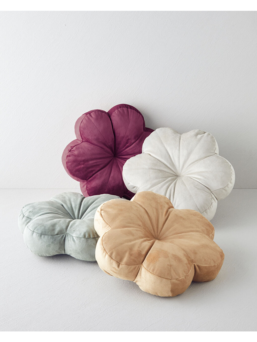 Artistic Bloom Dekoratif Kırlent 40 cm Bordo-2