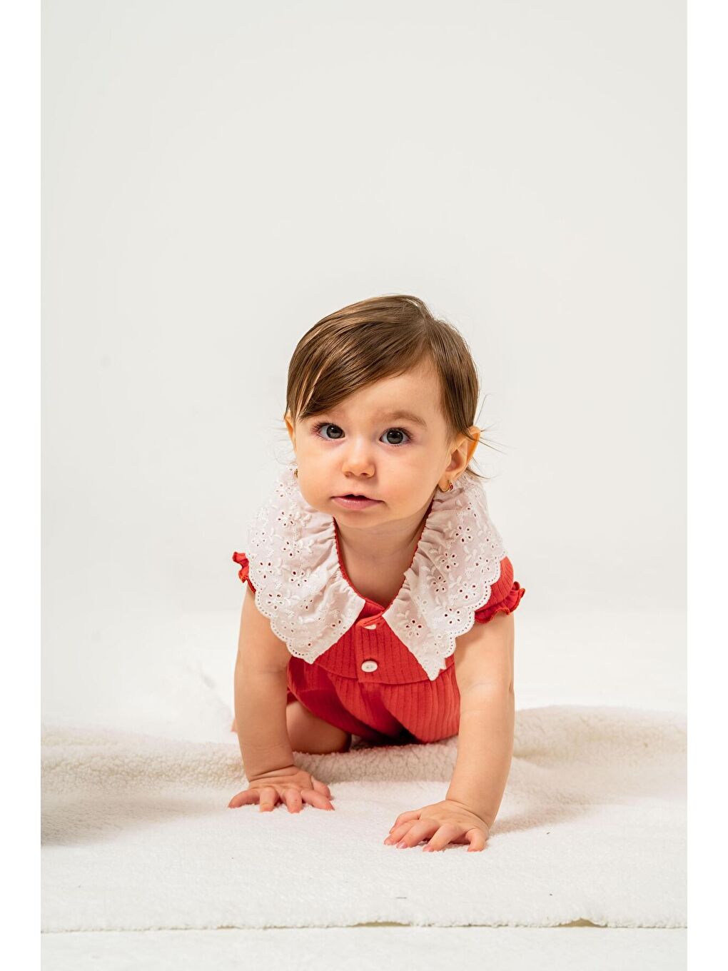 Fuşya Organik Tatlı Yenidoğan Fisto Yaka Detalı Çıt Çıt Kapatmalı Esnek Kız BebekTulumu-4