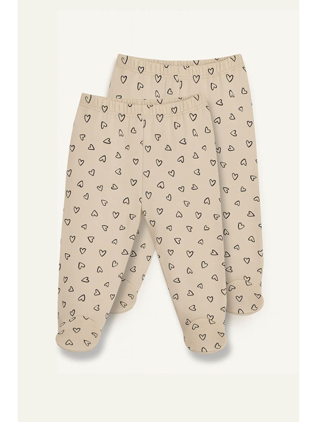 Unisex Bebek İkili Tek Alt - Açık Bej