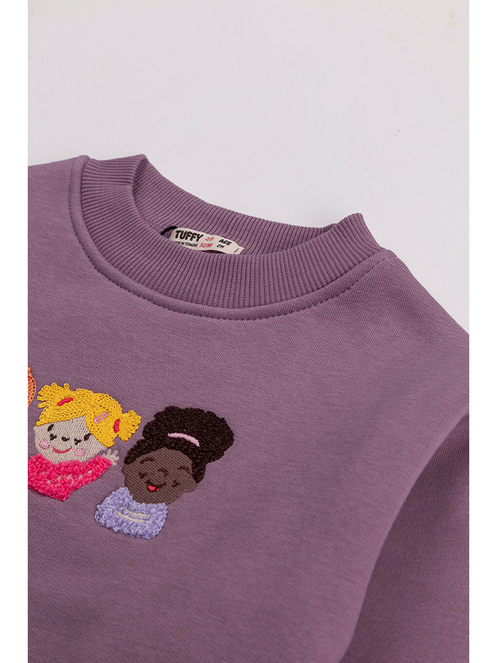 Pembe Kız Çocuk Orta Kalınlıkta Baskılı 2'li Paket Sweatshirt-6