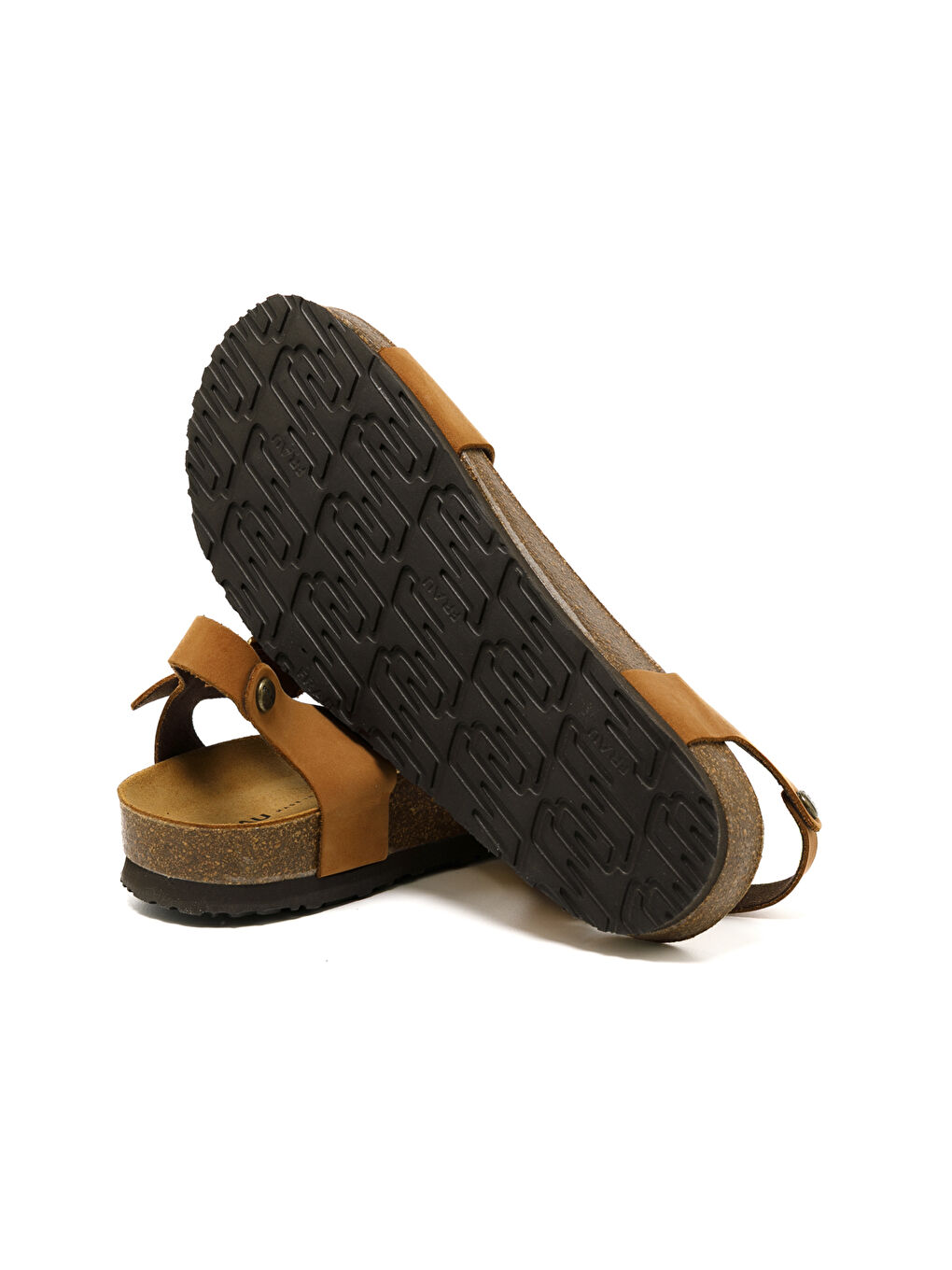 Kahverengi Kadın Sandalet 58H3 NABUK-S Cognac-4