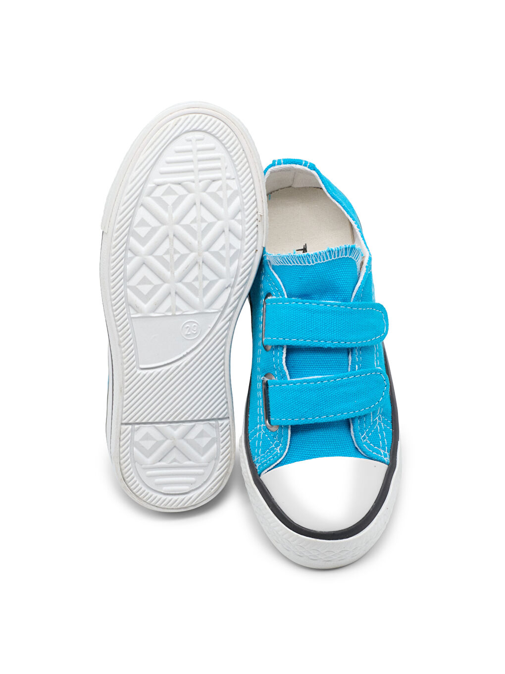 Çocuk Unisex Turkuaz Rahat Kalıp Çift Bantlı Ayakkabı-1