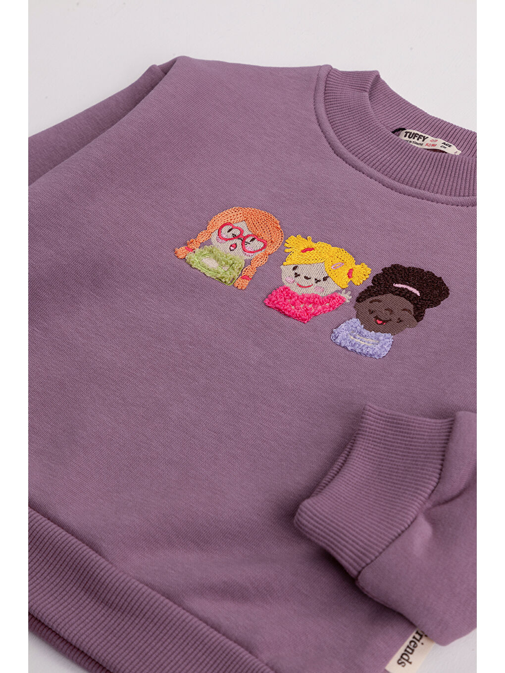 Pembe Kız Çocuk Orta Kalınlıkta Baskılı 2'li Paket Sweatshirt-7