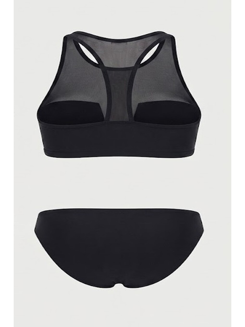 Transparan Body Bikini Takım 3140 Siyah-1
