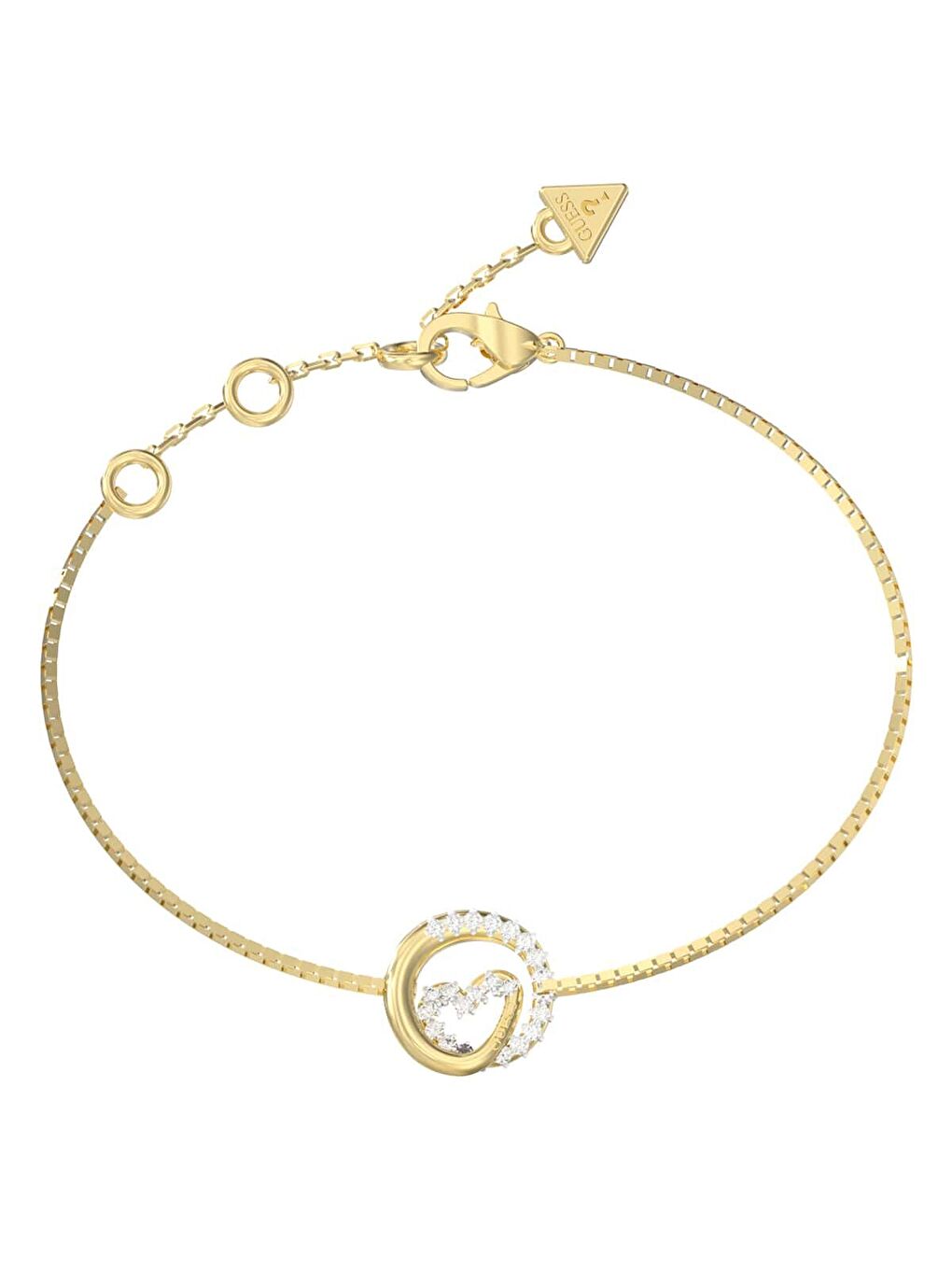 Sarı JGUJUBB05527JWYGS Kalpli Kadın Bileklik