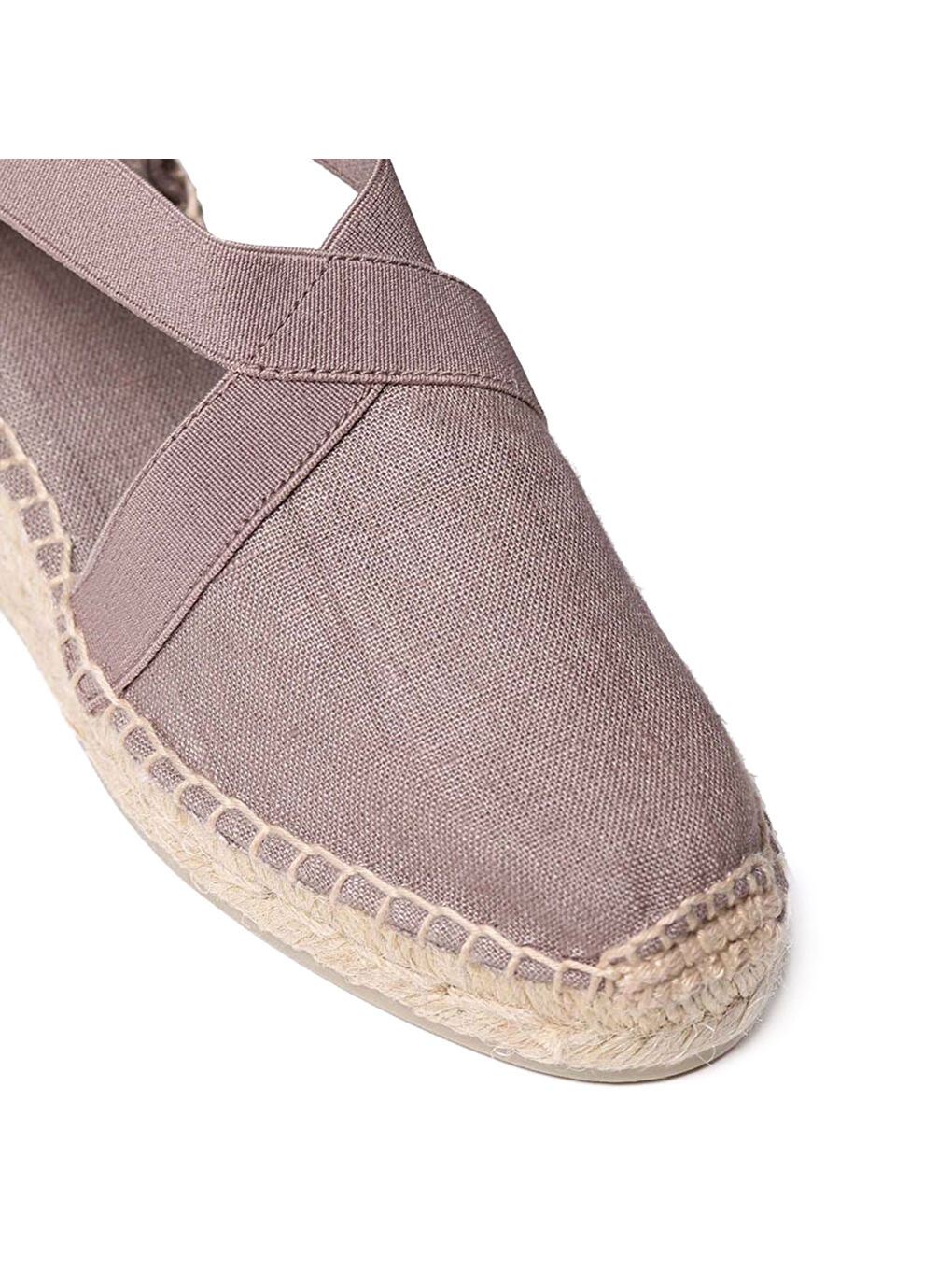 Bej Kadın Sandalet Ter Elactic Linen Taupe-4