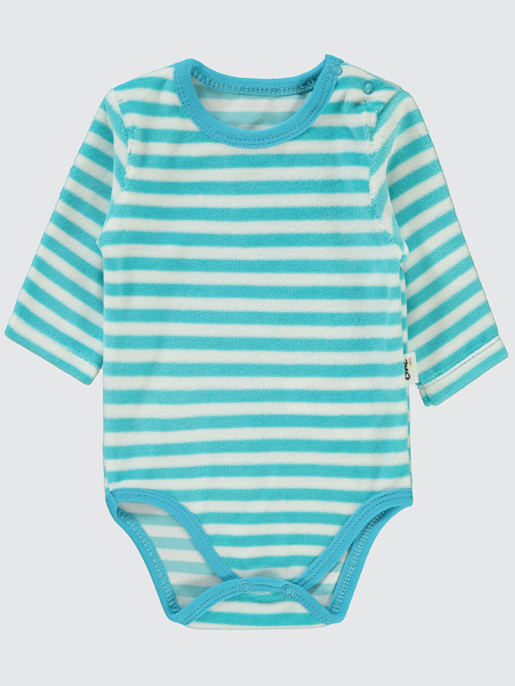 Baby Bebek Çıtçıtlı Badi 1-18 Ay Turkuaz