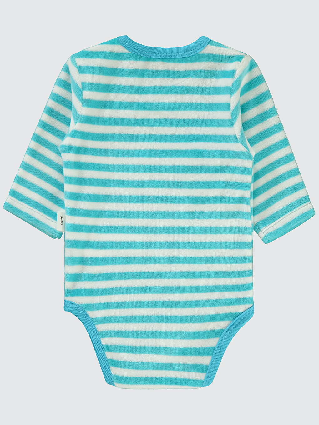Baby Bebek Çıtçıtlı Badi 1-18 Ay Turkuaz-1