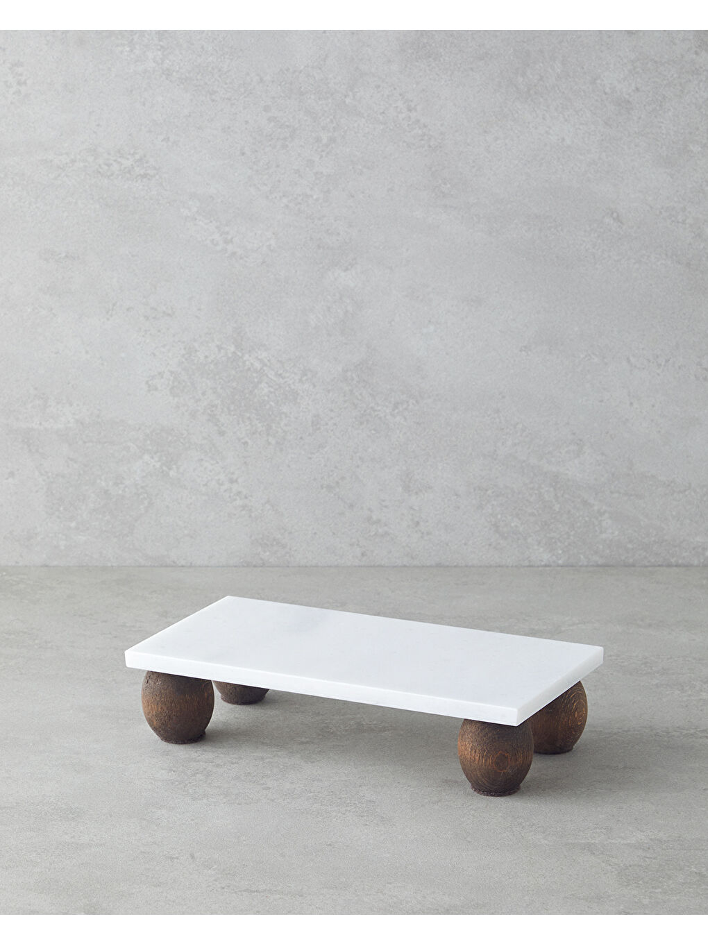 Elegant Mermer Sunumluk 12x24 cm Beyaz-1