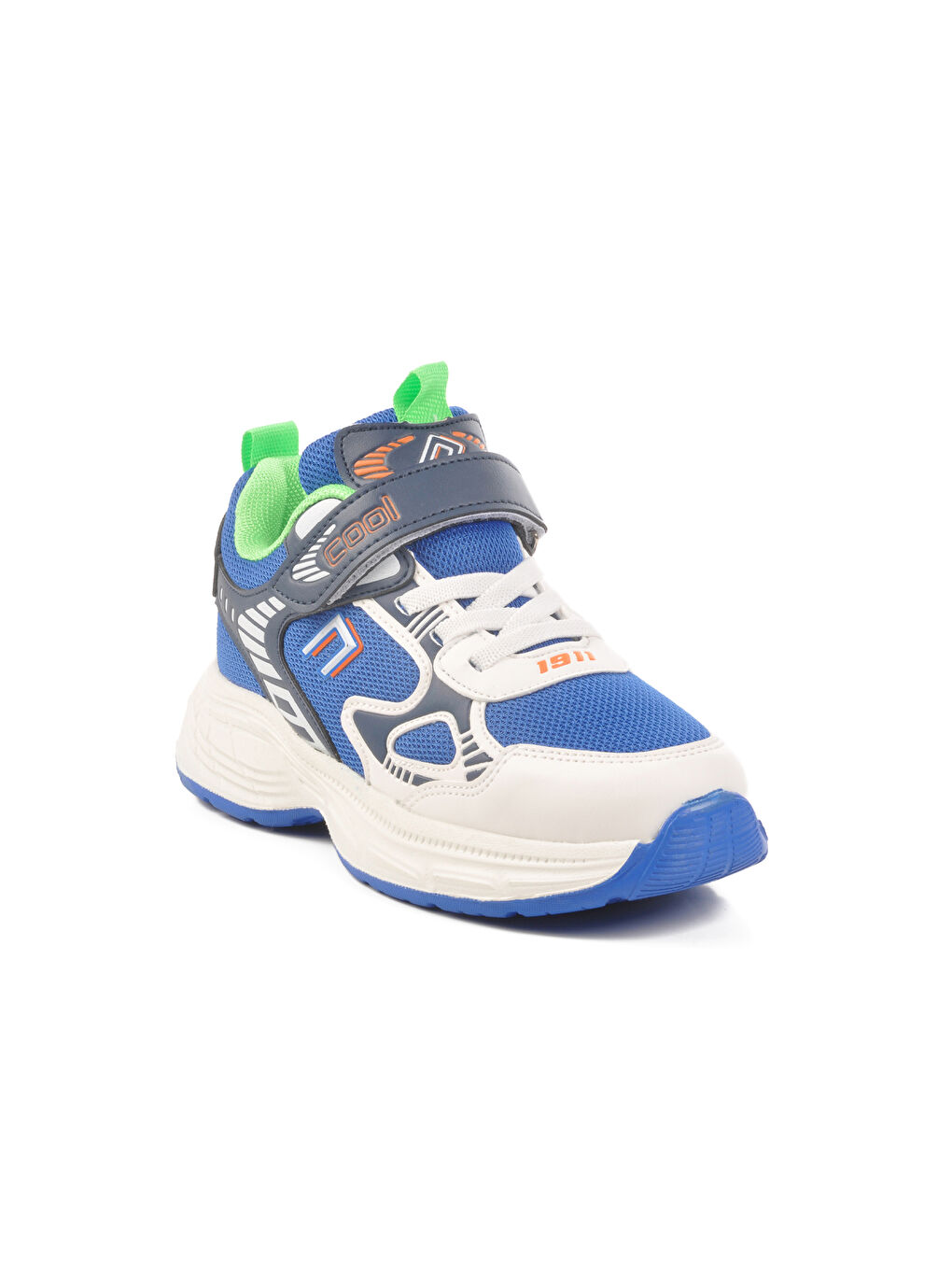 Mavi Saks Cırtlı Fileli Hafif Erkek Çocuk Spor Ayakkabı Dian F-2