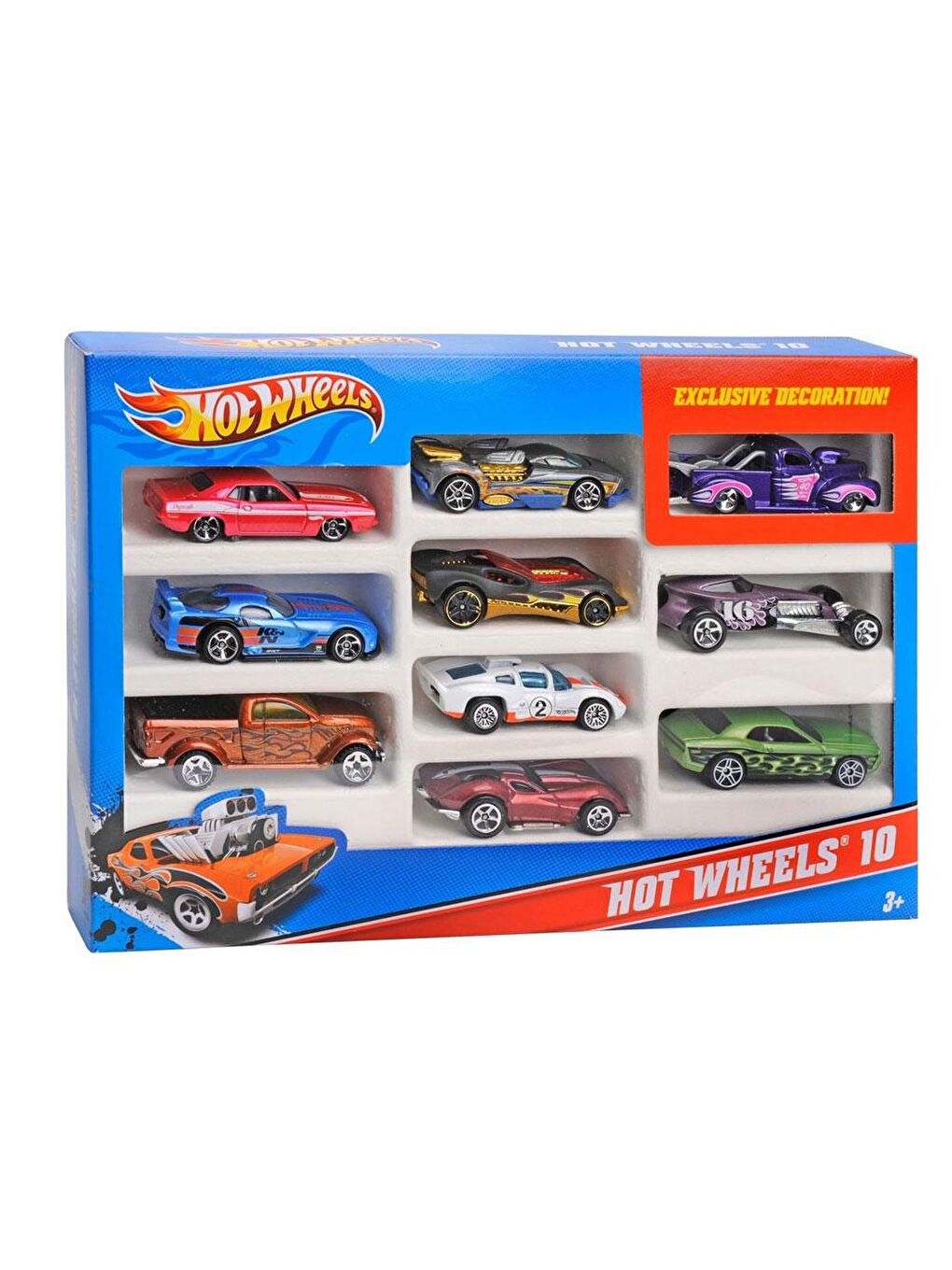 Hot Wheels Renksiz 10 lu Araba Seti 54886