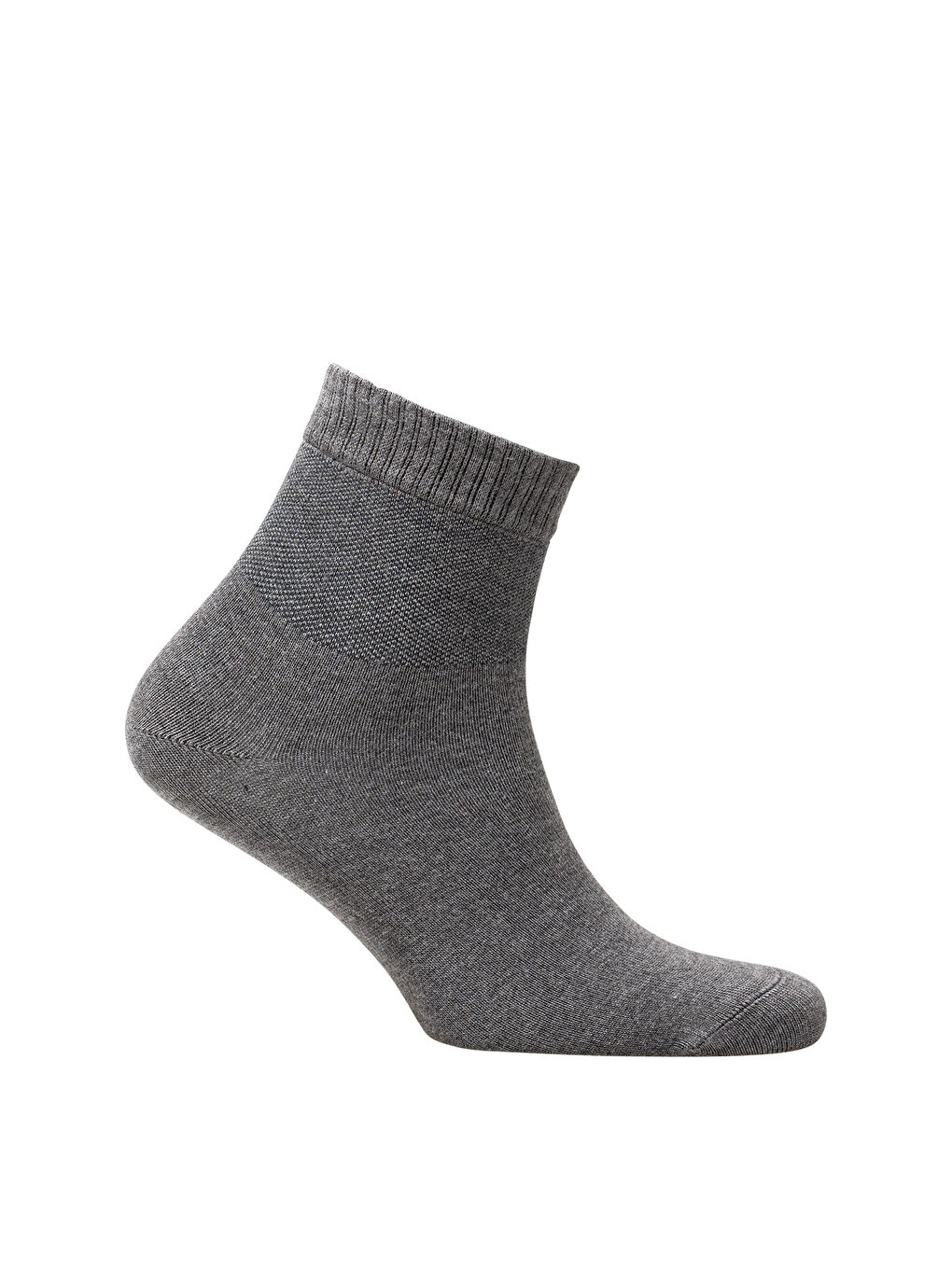 Gri Relax 2'li Kısa Çorap SMOKE-3