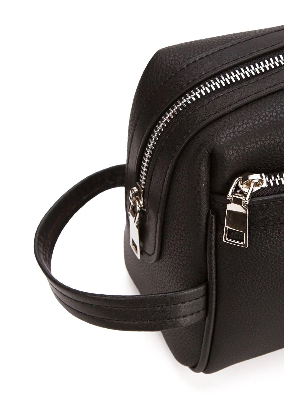 Siyah Erkek Büyük Boy Çok Gözlü Traş Çantası-4